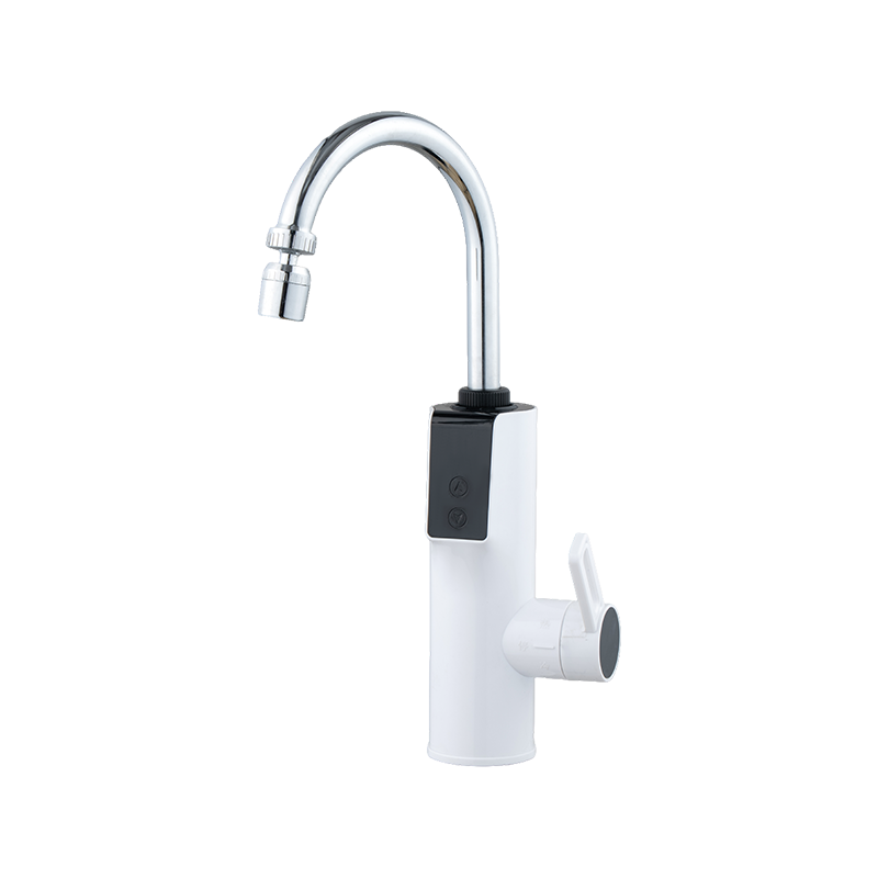 SS-09-34 Edelstahl elektrischer Warmwasserhahn Thermostathahn Wasserhahn elektrischer Warmwasserbereiter mit Wasserauslaufschutz 