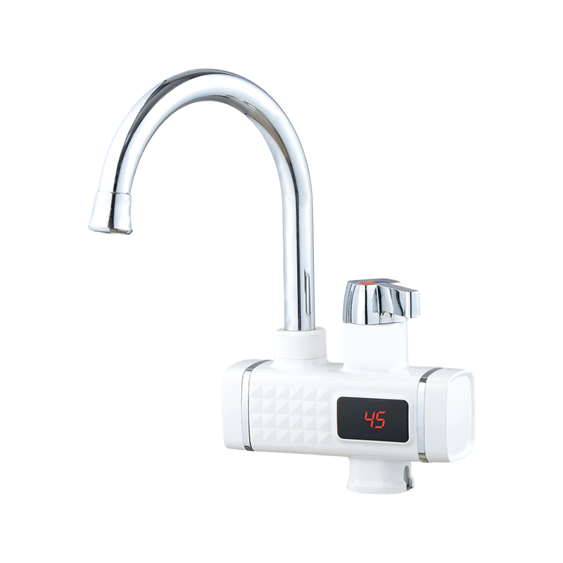 MT-X6-34 Elektrischer Warmwasserhahn ohne Durchlauferhitzer aus ABS mit LED-Anzeige und Auslaufschutz